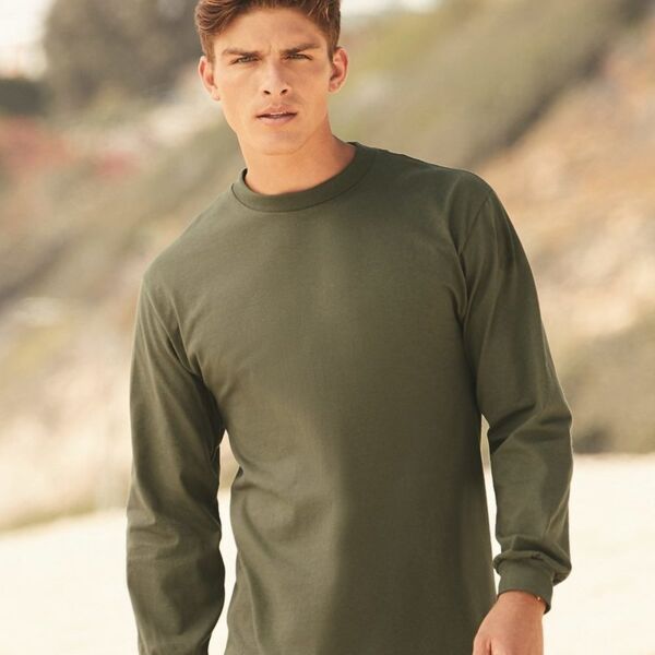 Unisex Heavyweight Cotton Long Sleeve Tee Vignette