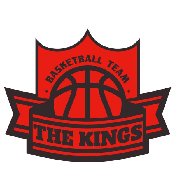 The Kings Basketball team Logo Template Vignette
