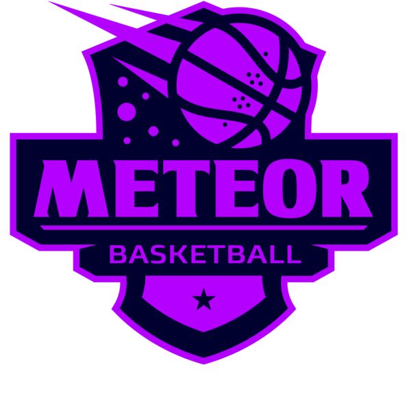 Meteor Basketball logo template Vignette