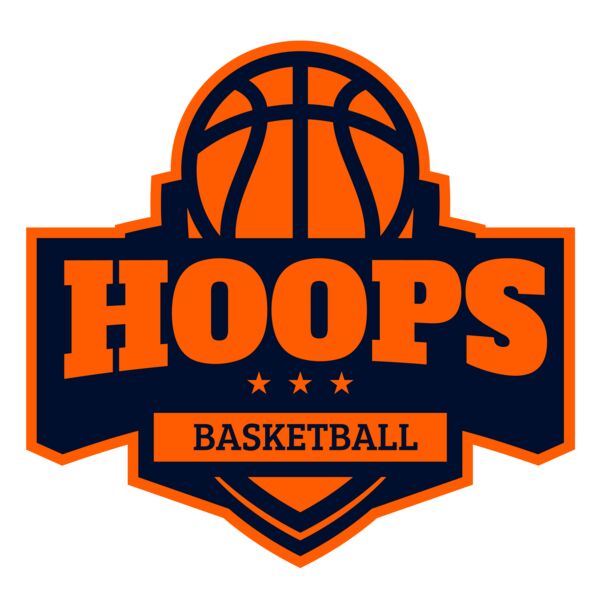 Hoops Basketball logo template 03 Vignette