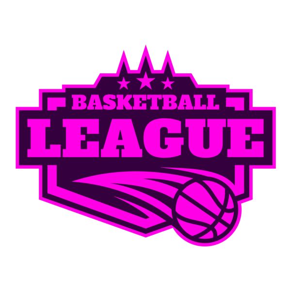 League Basketball logo template 02 Vignette