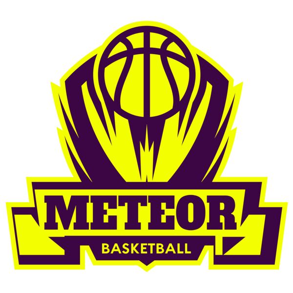 Meteor Basketball Logo Template Vignette