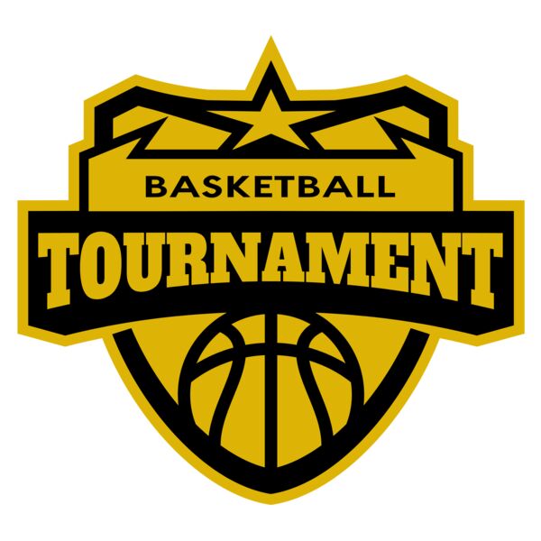 Tournament Basketball logo template 02 Vignette