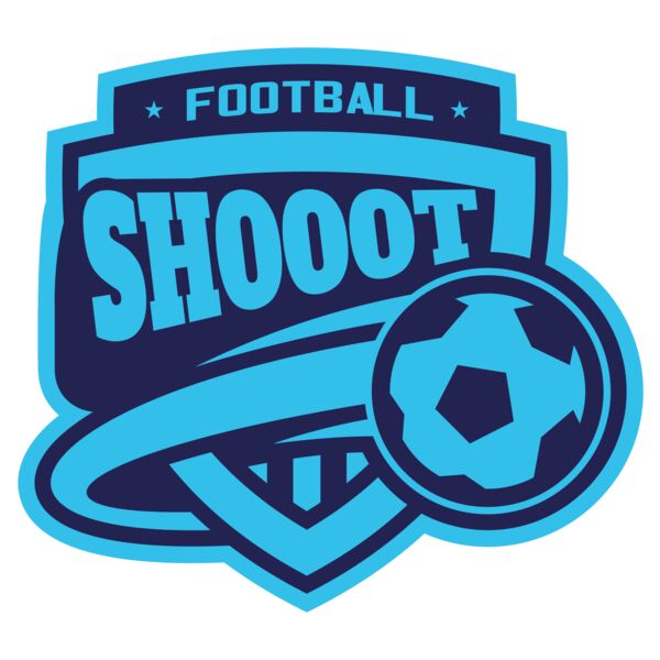 Shoot Football logo template Vignette