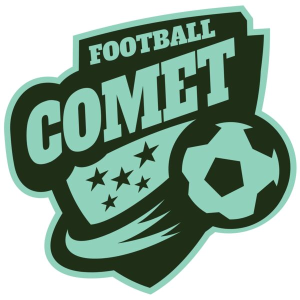 Comet Football logo template Vignette