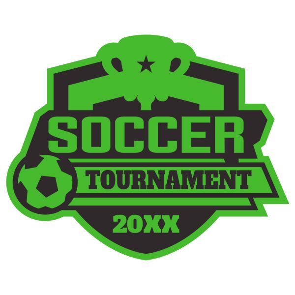 Soccer Tournament logo template 02 Vignette