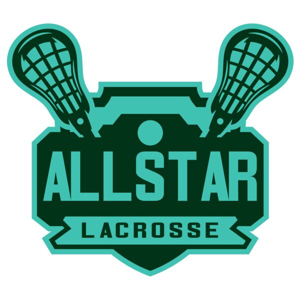 All stars Lacrosse Logo Template Vignette