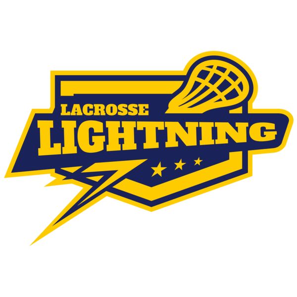 Lightning Lacrosse Logo Template Vignette