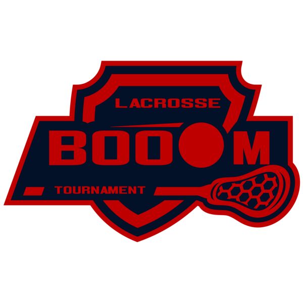 Boom Tournament Lacrosse Logo Template Vignette