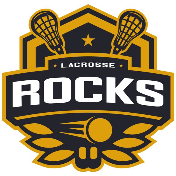 Rocks Lacrosse Logo Template Vignette