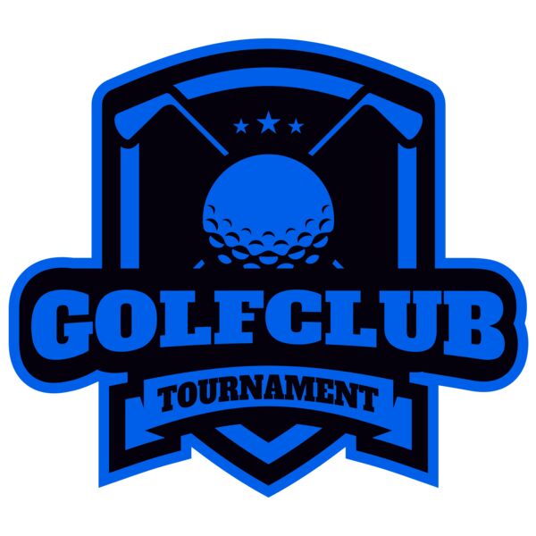 Golf Club Tournament logo template 03 Vignette