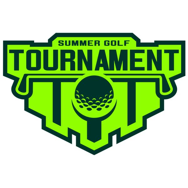 Tournament Summer golf logo template Vignette