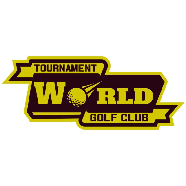 World Tournament Golf club logo template Vignette