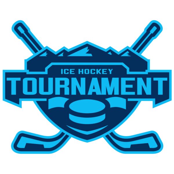 Tournament Ice Hockey logo template Vignette