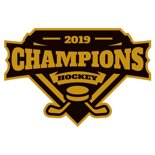 Champions Hockey logo template Vignette