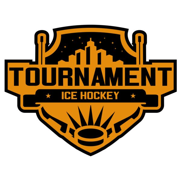 Tournament Ice Hockey logo template 02 Vignette