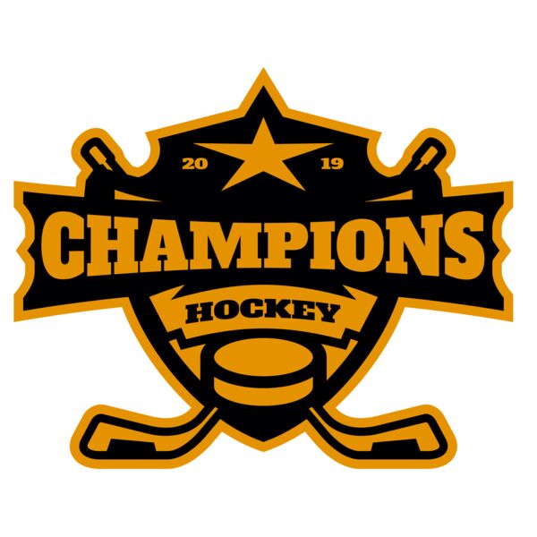 Champions Hockey logo template 02 Vignette