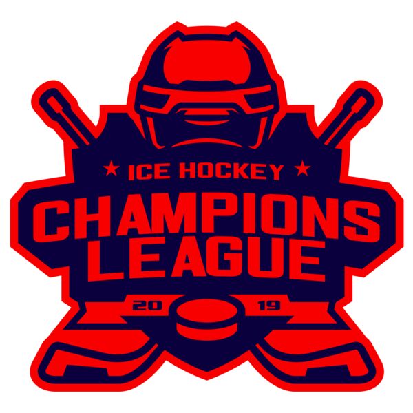 Champions League Ice Hockey logo template Vignette
