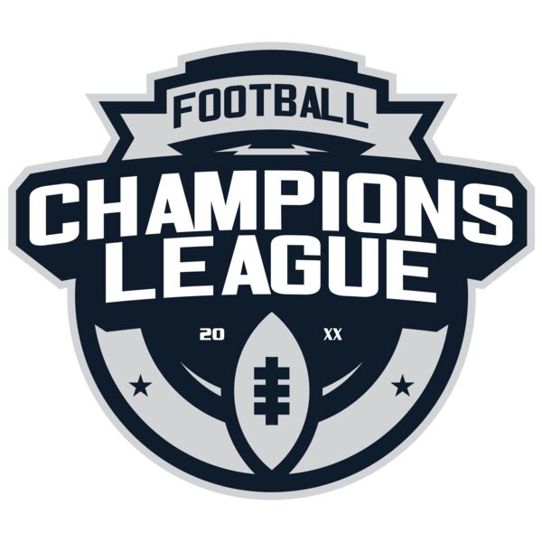 Champions League Football logo template Vignette