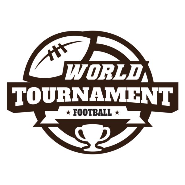 World Tournament Football logo template Vignette