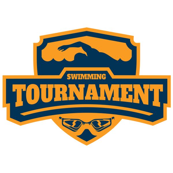 Swimming Tournament logo template 02 Vignette