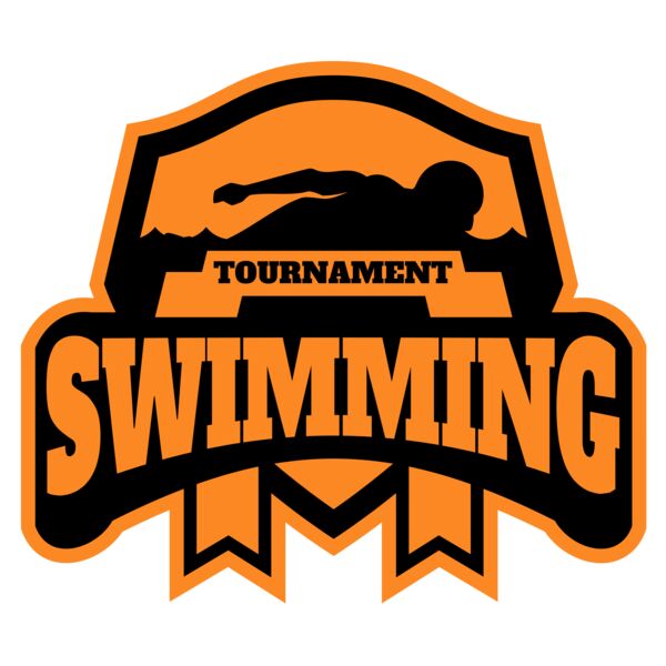 Swimming Tournament logo template 03 Vignette