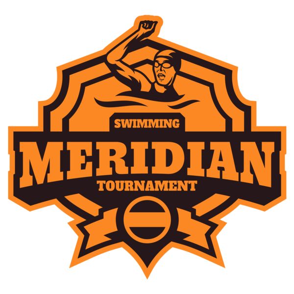 Meridian Tournament Swimming logo template Vignette