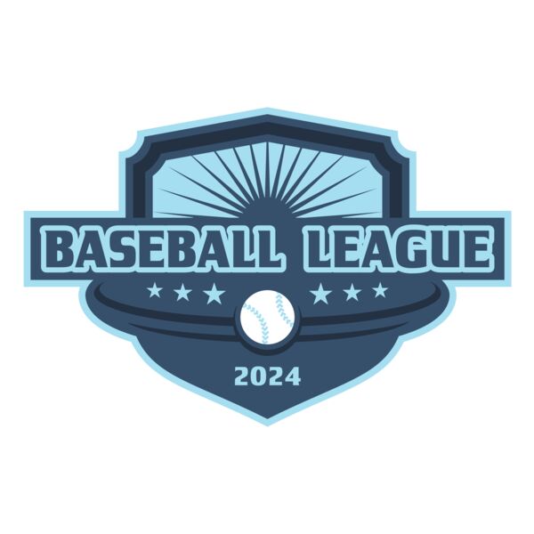 Baseball League Logo 01 Vignette