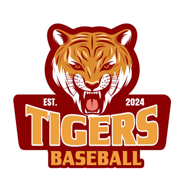 Baseball Tigers Logo 01 Vignette