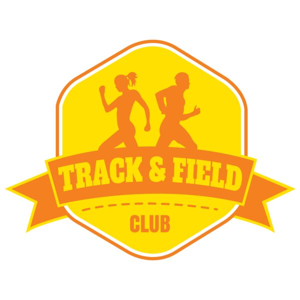 Track & Field Team Logo 05 Vignette