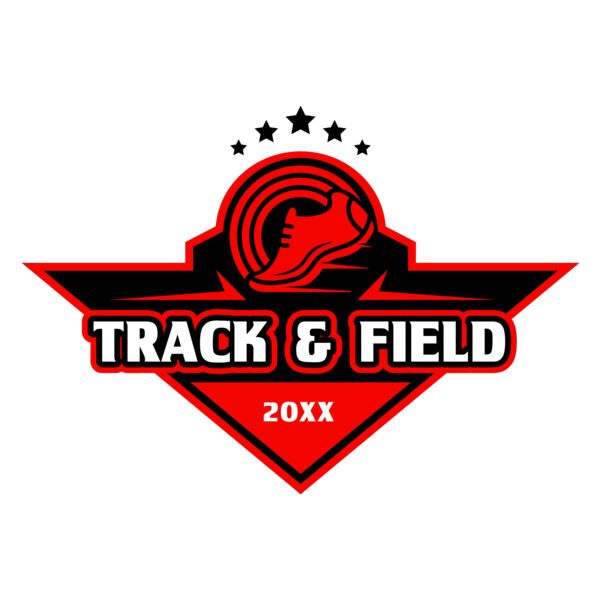 Track & Field Team Logo 07 Vignette