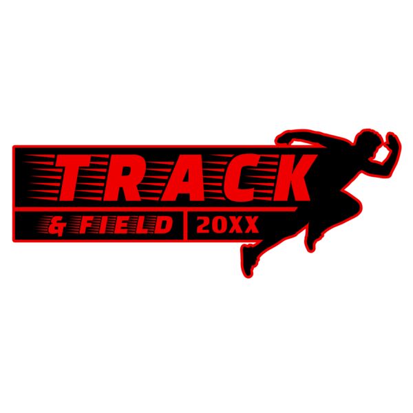 Track & Field Team Logo 08 Vignette