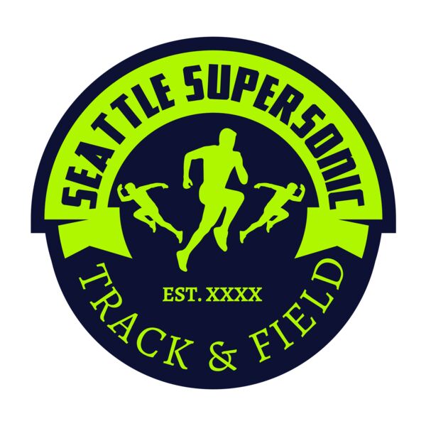 Track & Field Team Logo 10 Vignette