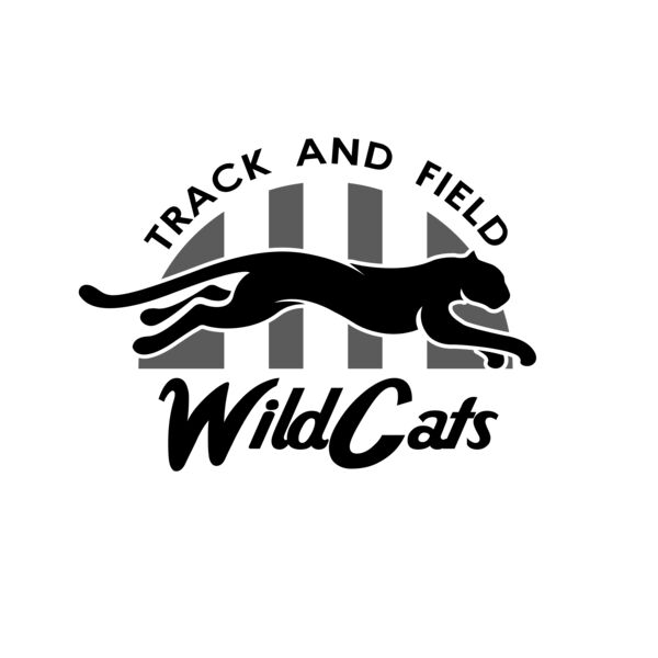 Wildcats Track & Field Logo 01 Vignette